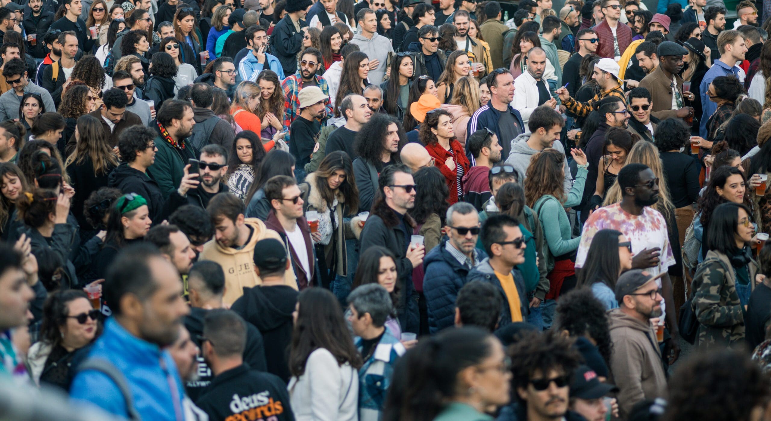 Crowds at Jazztronica Festival Barcelona