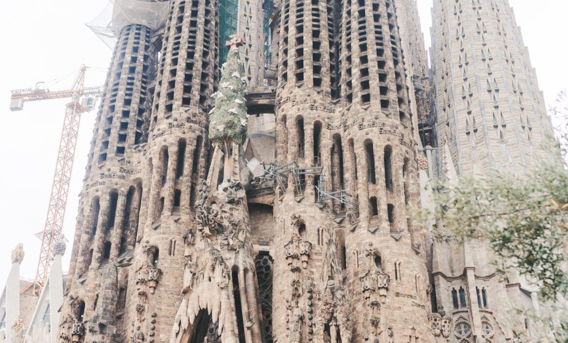 Sagrada Familia in Barcelona during never ending construction